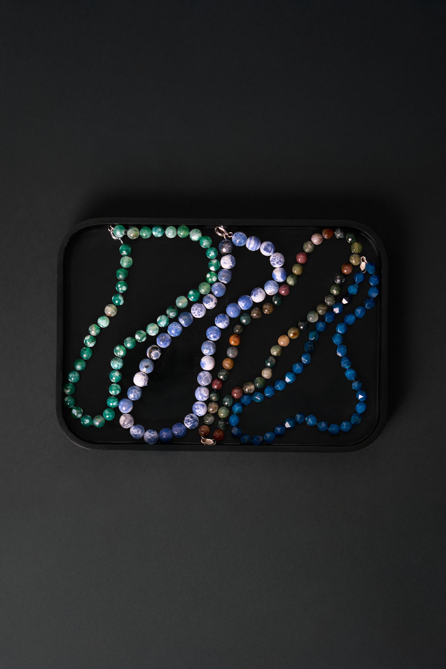 Green mossy ágatha choker