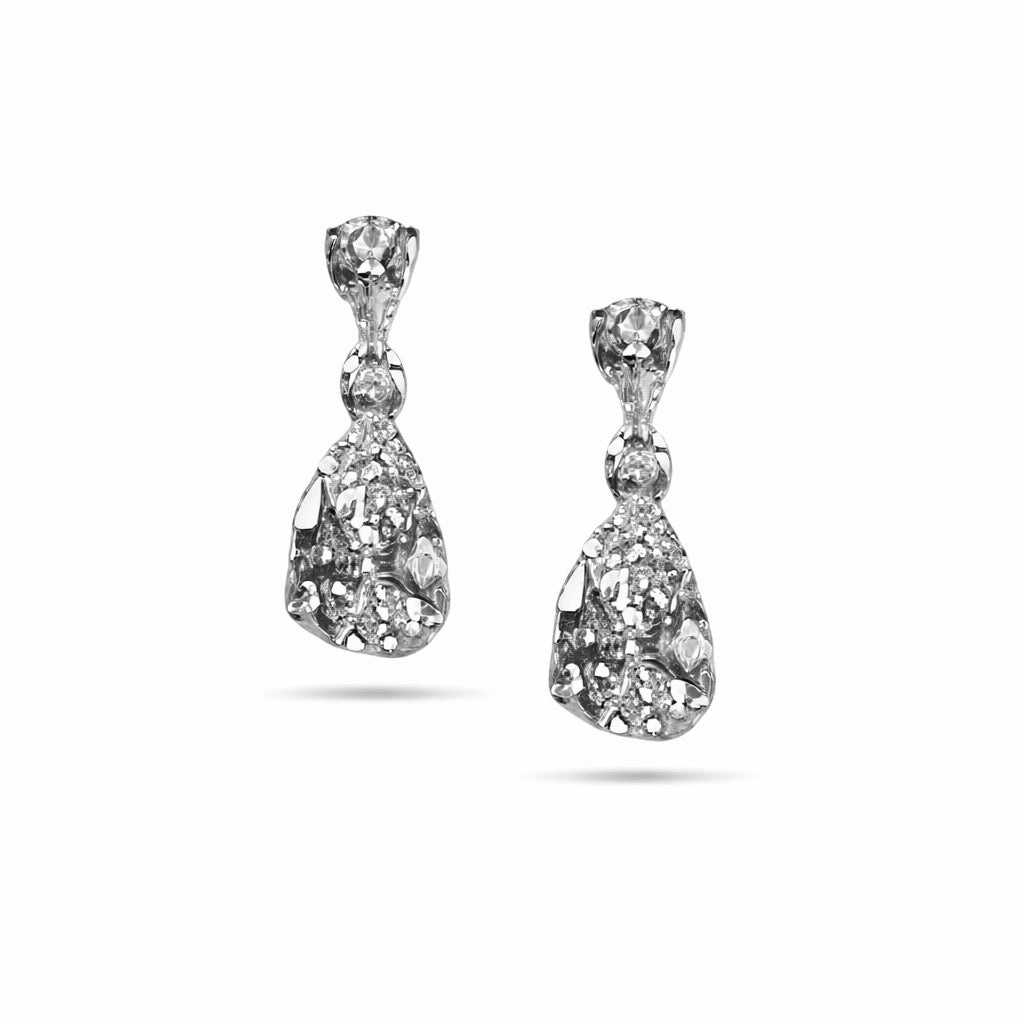 Double pear earrings