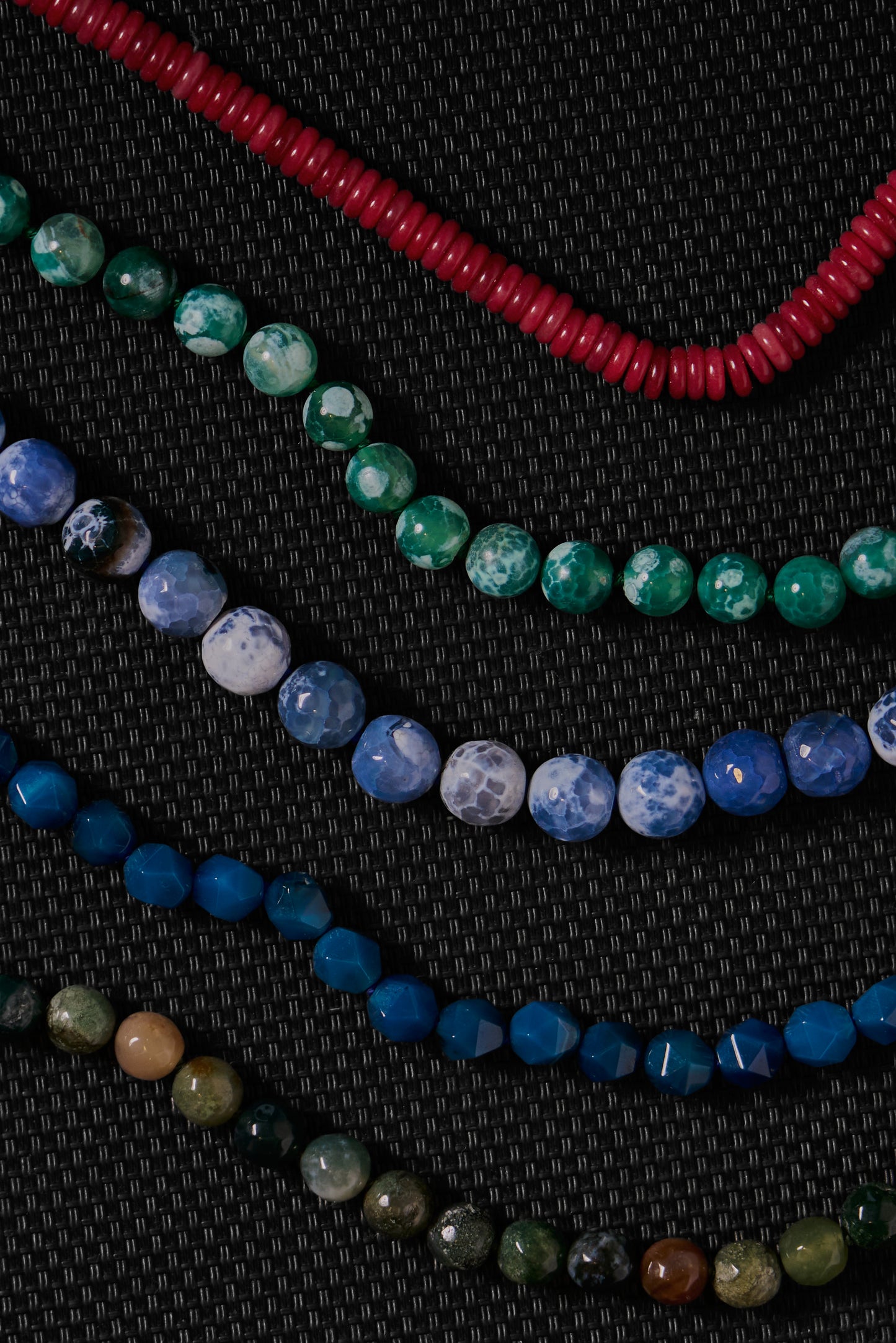 Green mossy ágatha choker