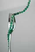 Green and white ágatha choker