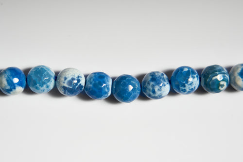 Blue and white ágatha choker