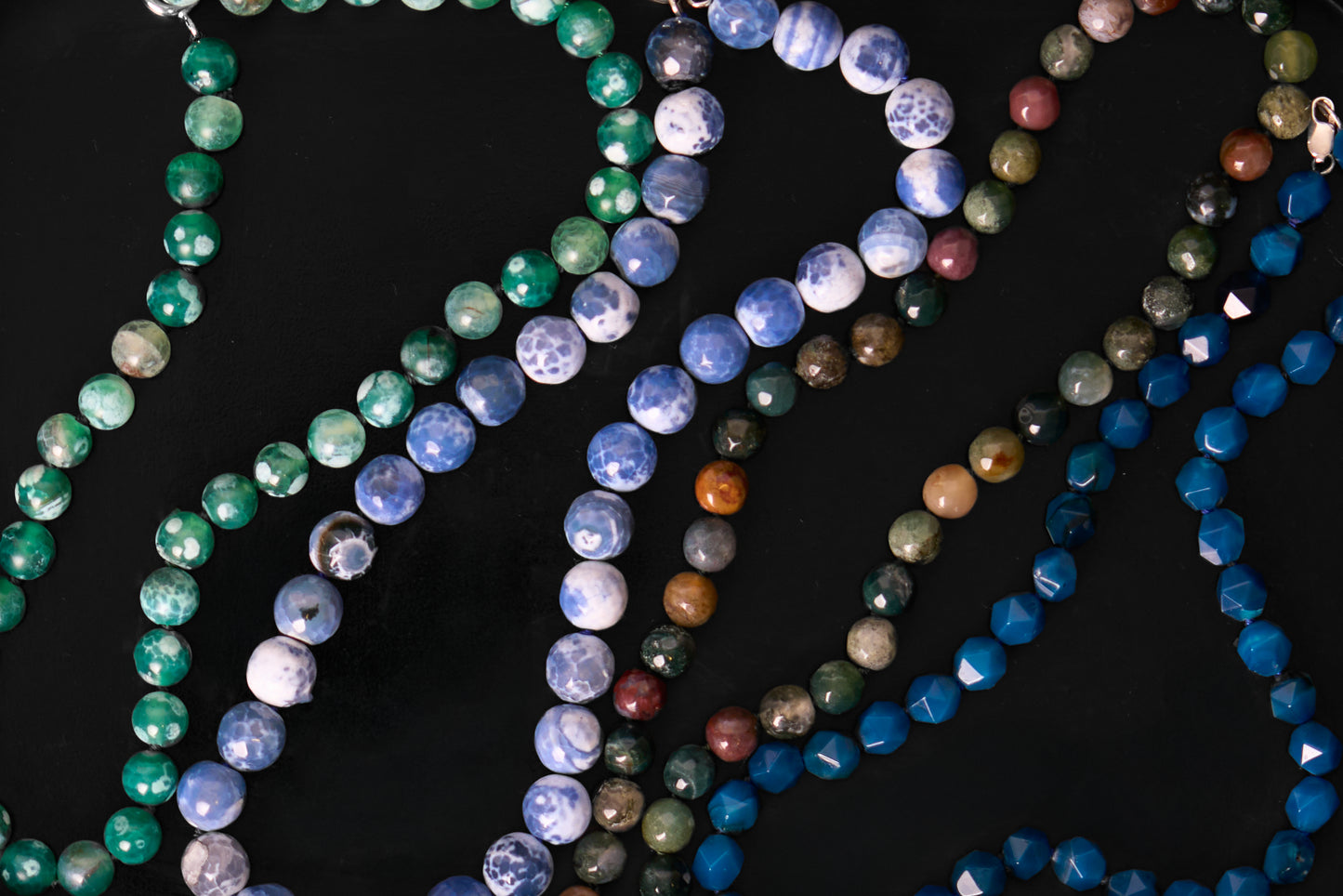 Green mossy ágatha choker