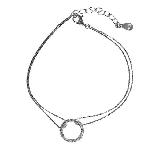 Circle Double Chain Bracelet