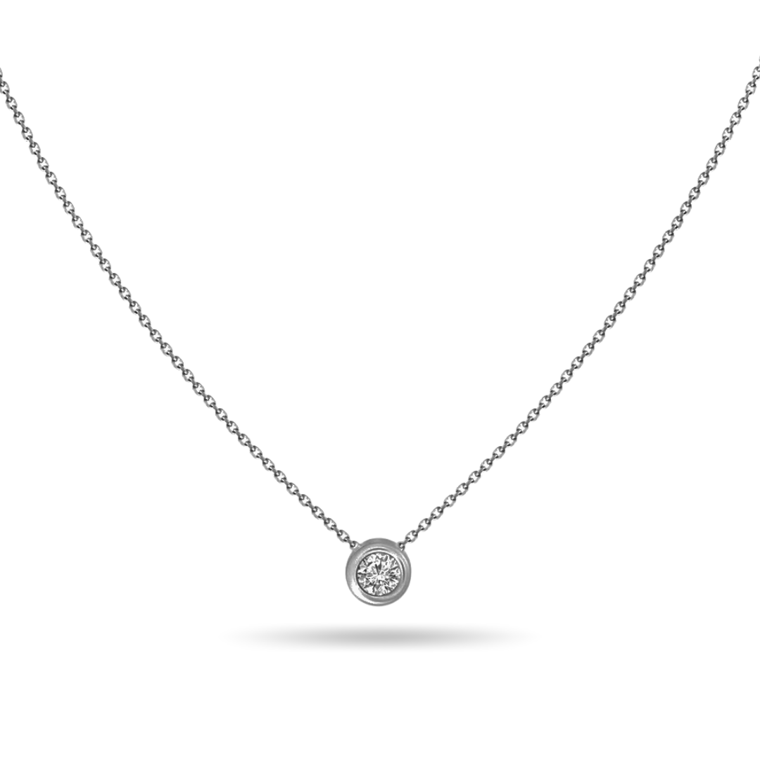 Diamond Bezel Necklace