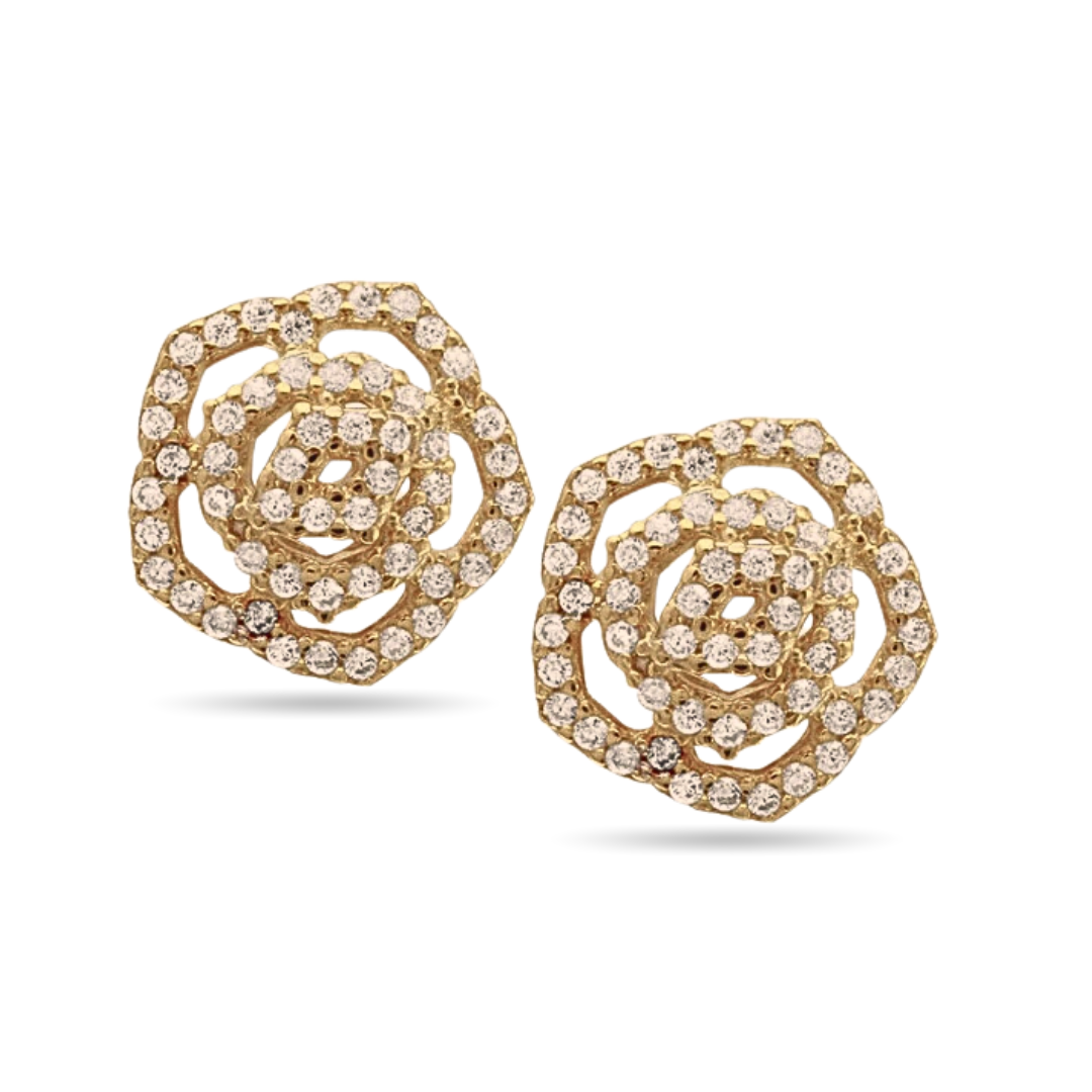 Flower Golden Studs