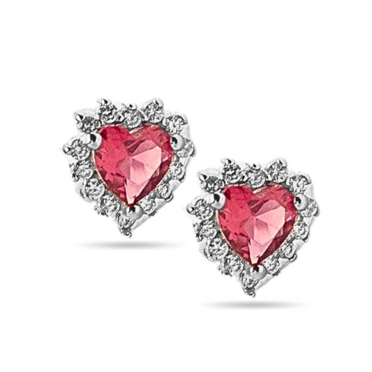 Heart Halo Studs