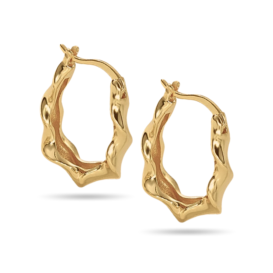 Twisted Gold Hoops