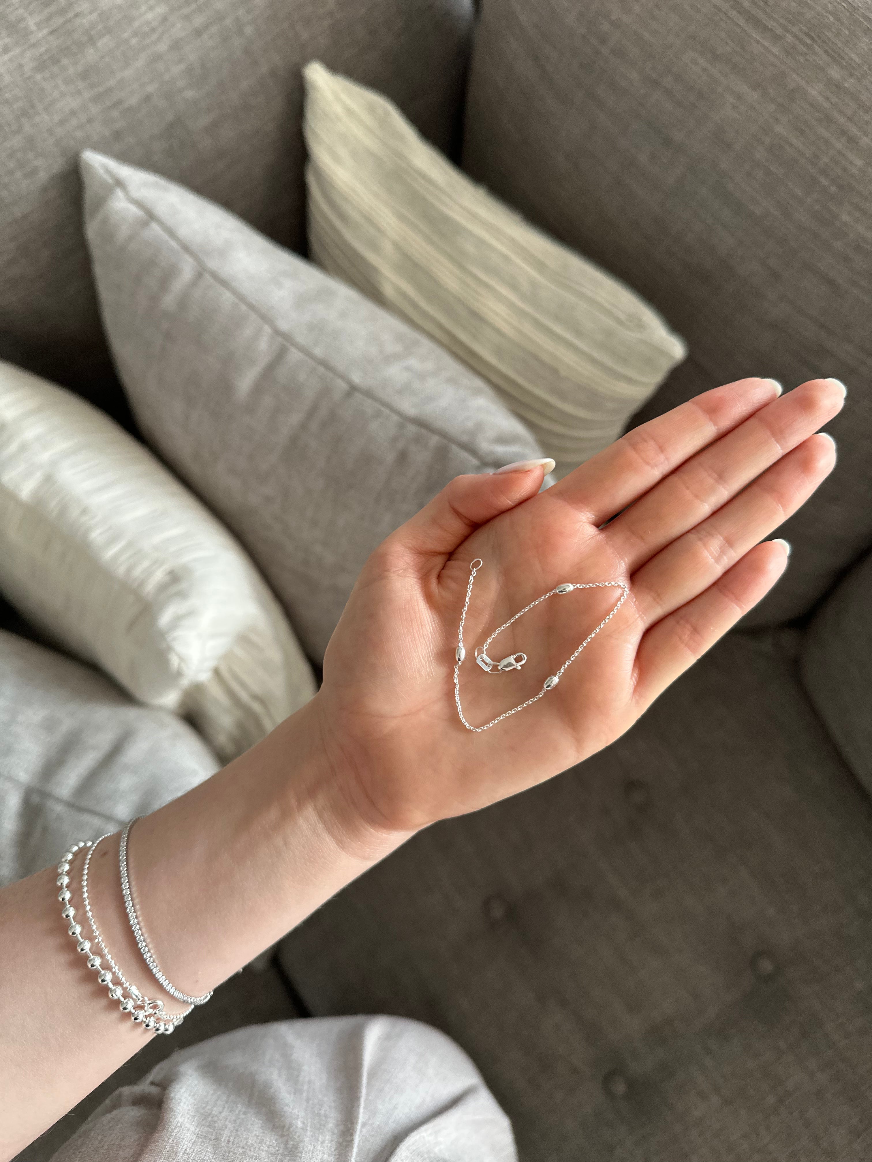 Bean Silver Bracelet