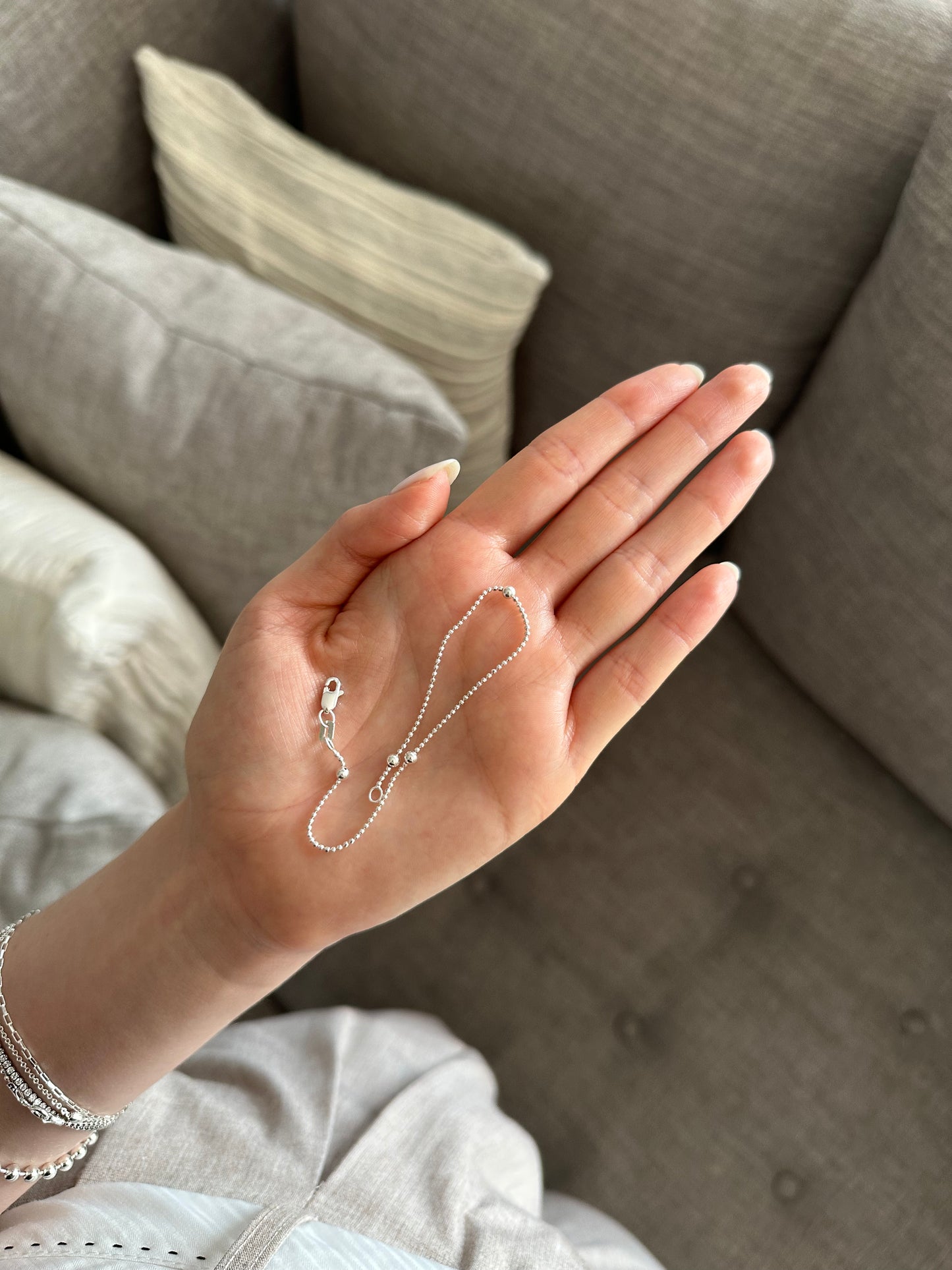 Bubble silver bracelet