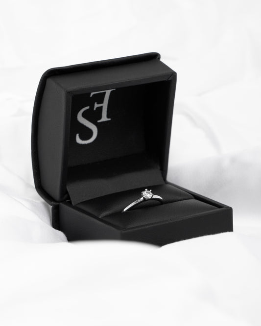 Diamond solitaire ring