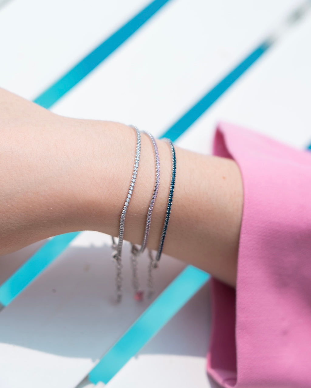 Mini tennis bracelet