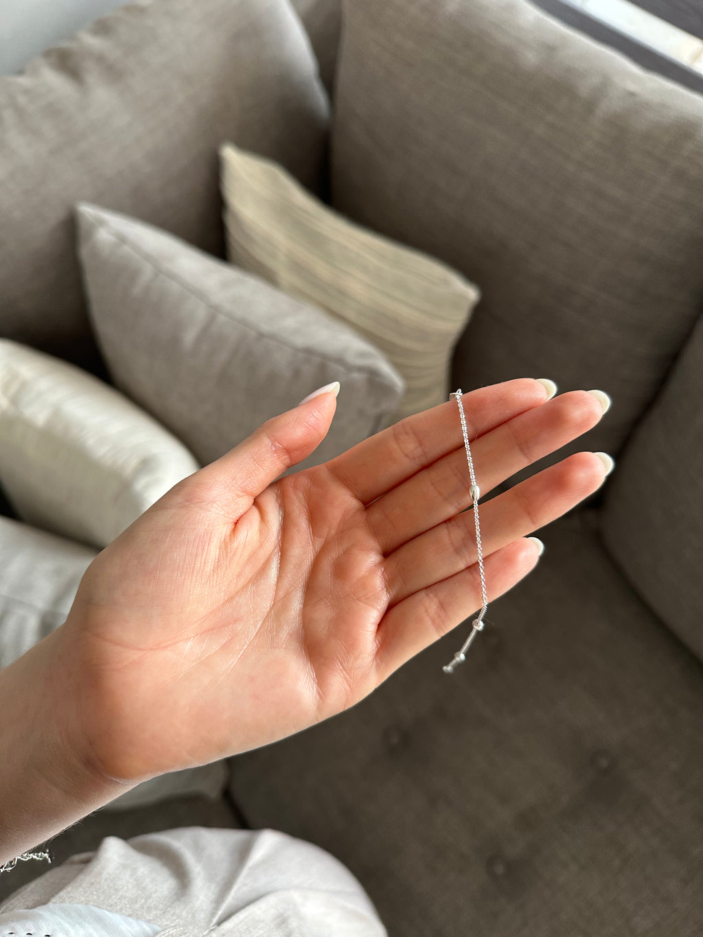 Bean Silver Bracelet