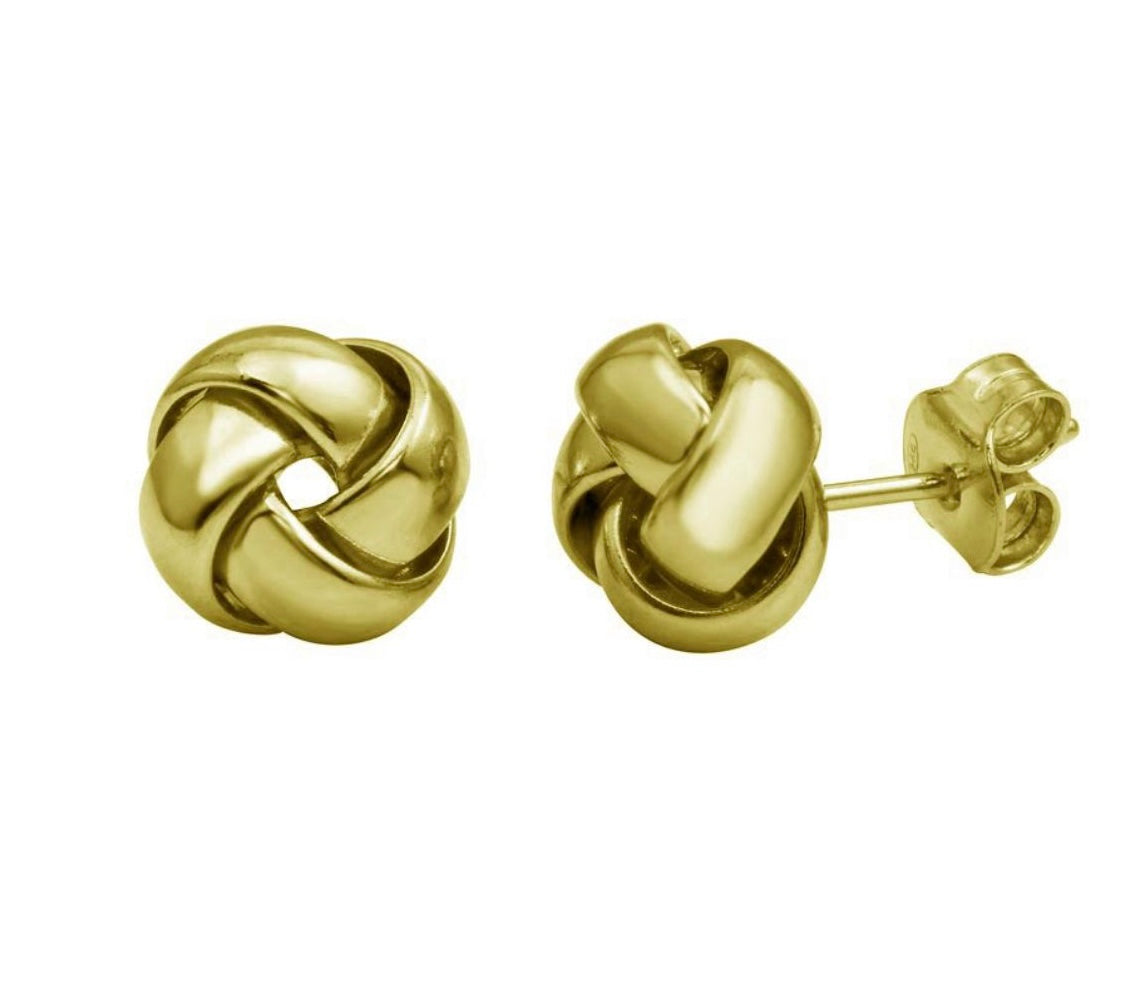 Knot golden studs