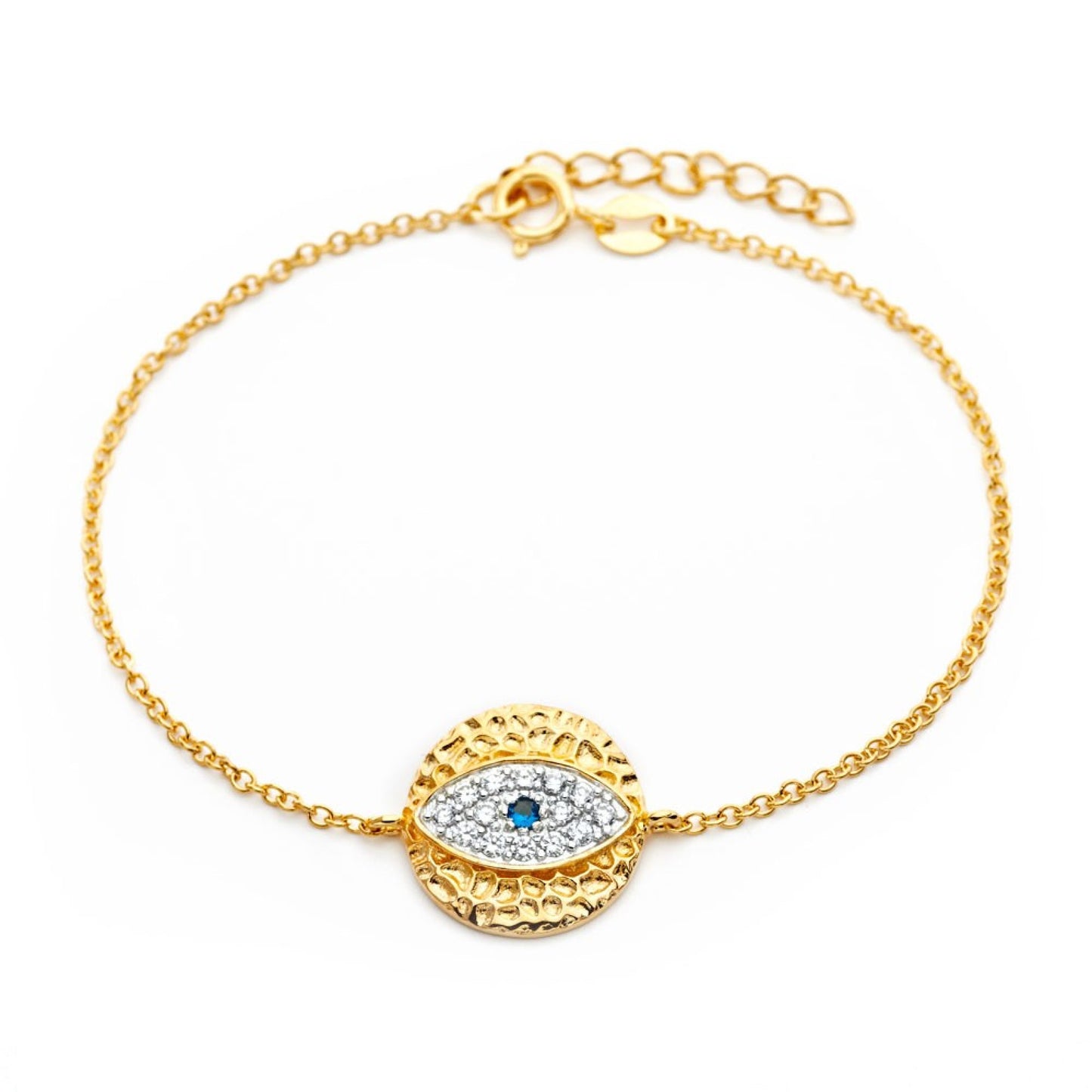 Evil eye golden bracelet