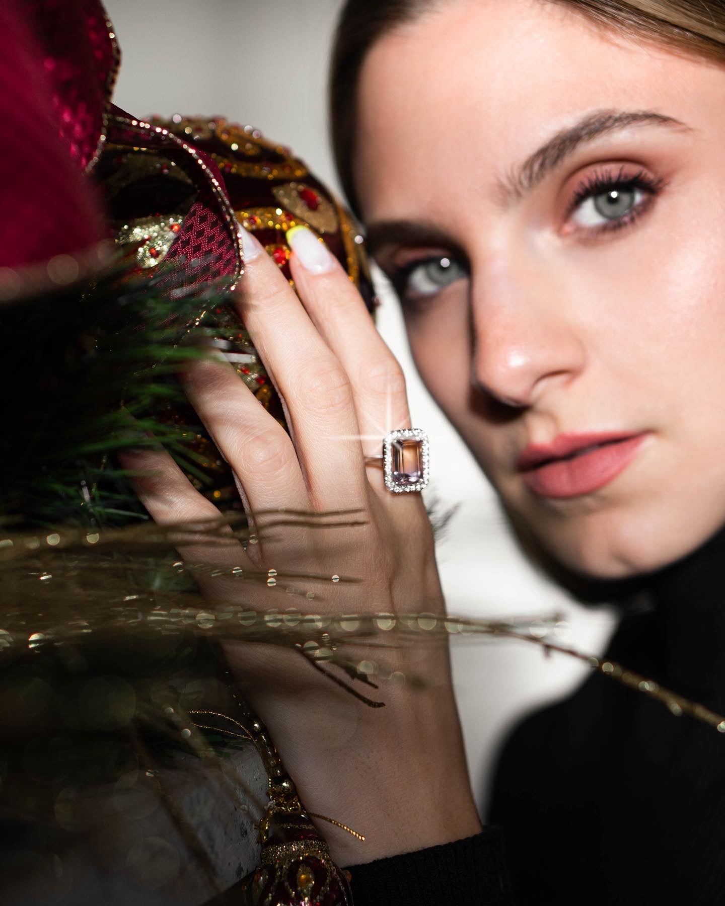 Ametrine coctail ring