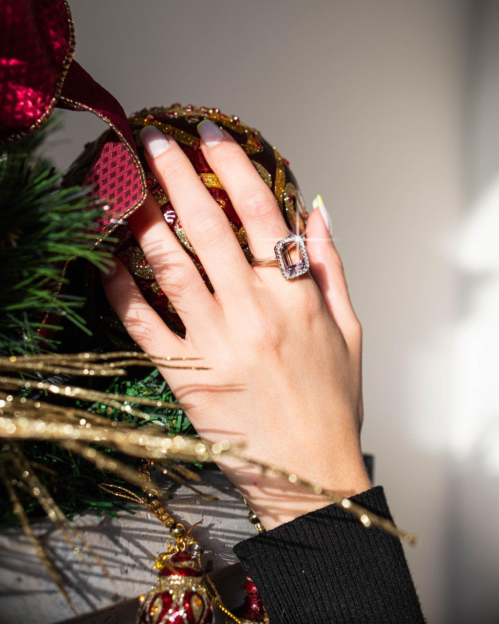 Ametrine coctail ring