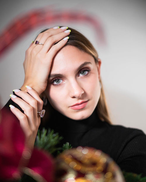 Ametrine coctail ring